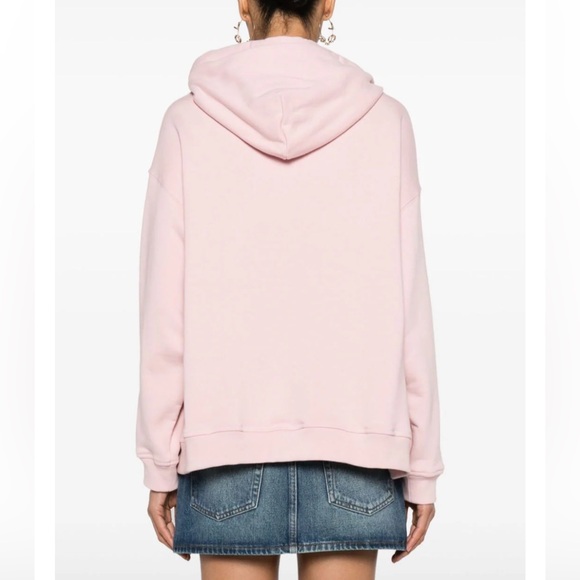 Versace 1978 Re-Edition logo-embroidered Pale pink hoodie in 48 - Picture 7 of 9